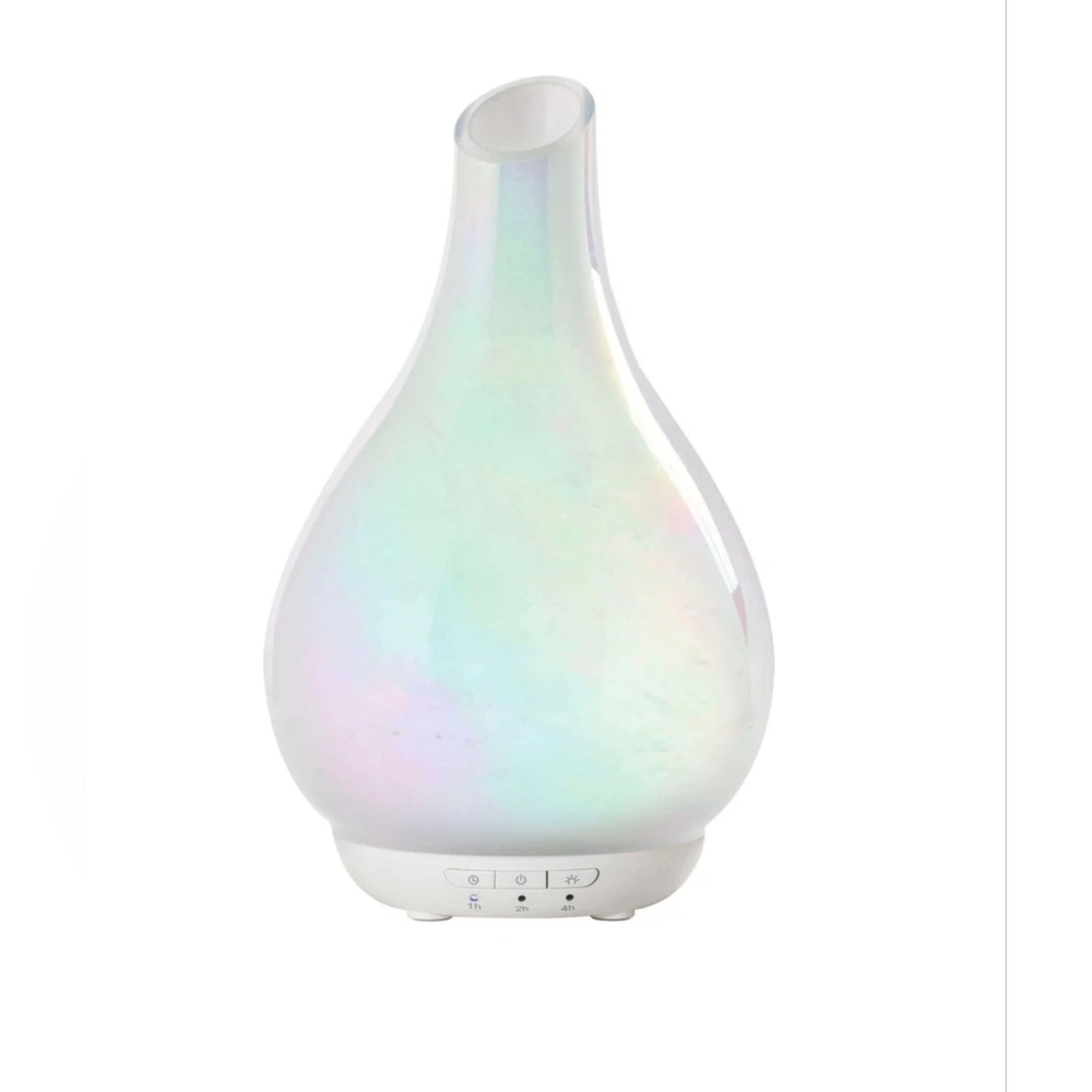 NWT In Box- Sparoom Iridescent Handblown Glass Diffuser